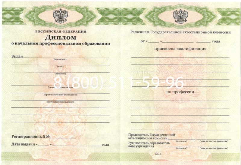 Купить Диплом о начальном образовании  2010-2024 годов в Йошкар-Оле