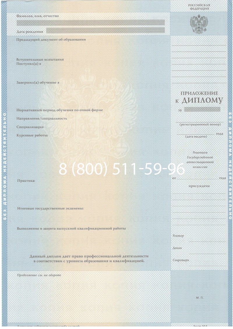 Купить Диплом о высшем образовании 2003-2009 годов в Йошкар-Оле