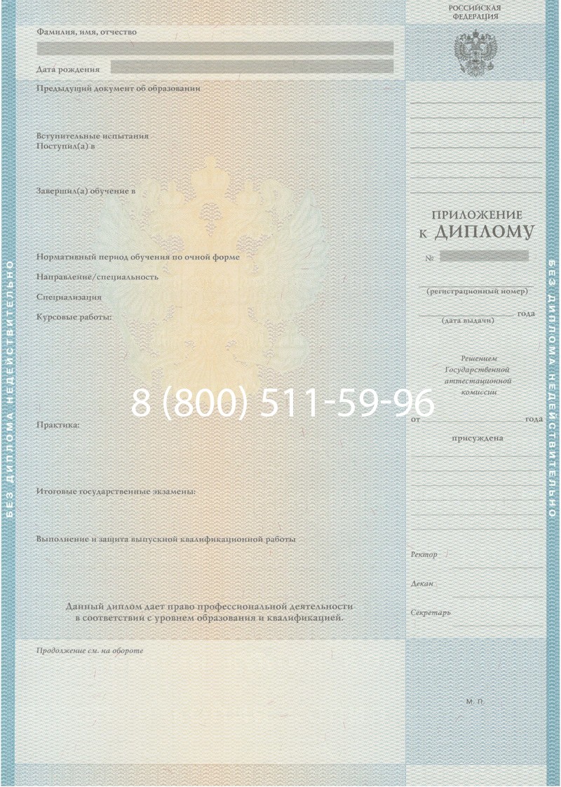 Заказать Диплом специалиста 2010-2011 годов в Йошкар-Оле